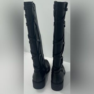 BCBGENERATION Tall Black Leather Boots, Size 9M